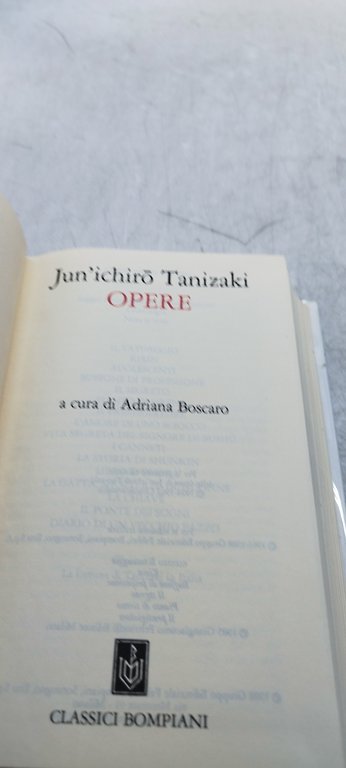 jun'ichirò taniaki opere classici bompiani