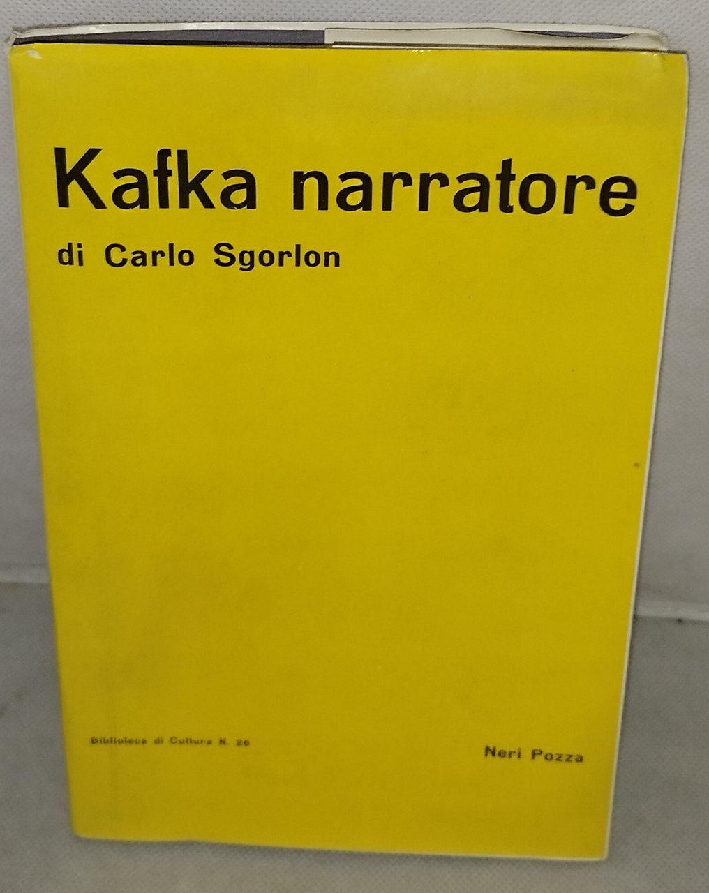 kafka narratore di carlo sgorlon biblioteca di cultura 26 neri … | Immagine principale