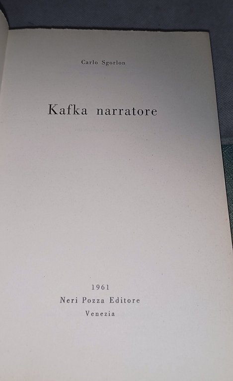 kafka narratore di carlo sgorlon biblioteca di cultura 26 neri … | Immagine Gallery 7