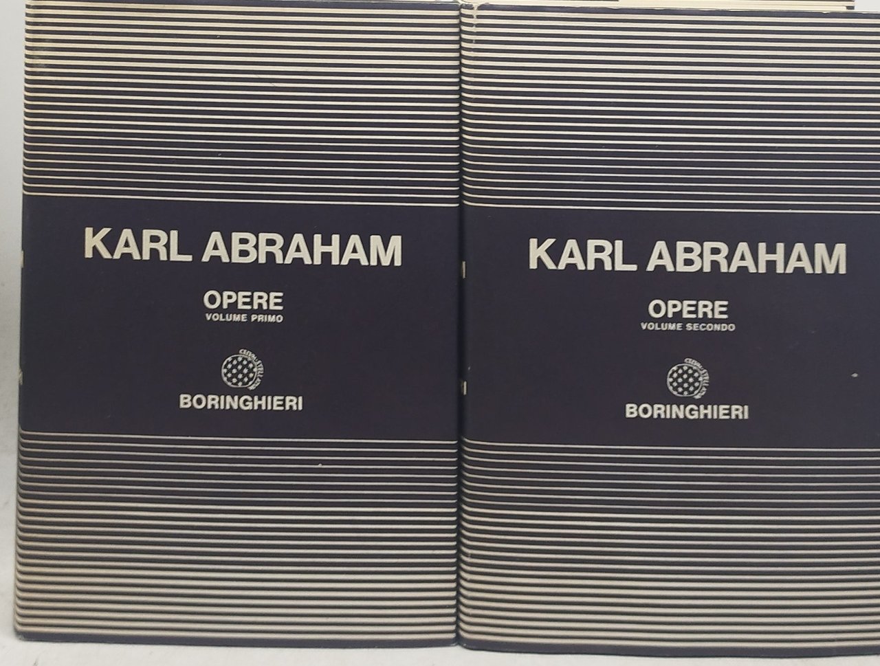 karl abraham opere 2 volumi boringhieri