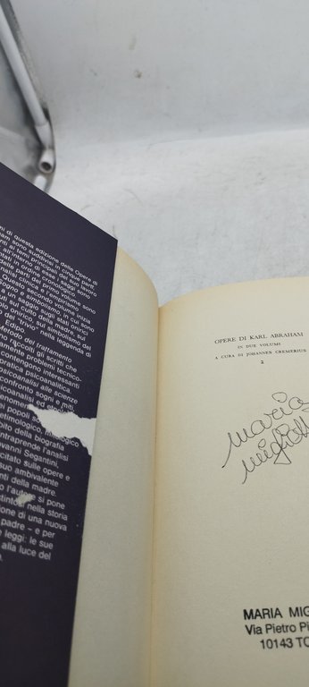 karl abraham opere 2 volumi boringhieri