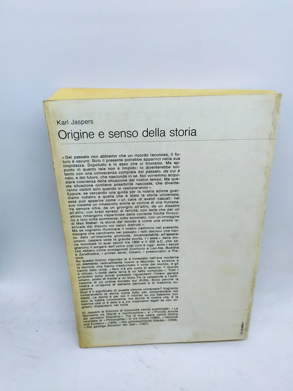 karl jaspers origine e senso della storia