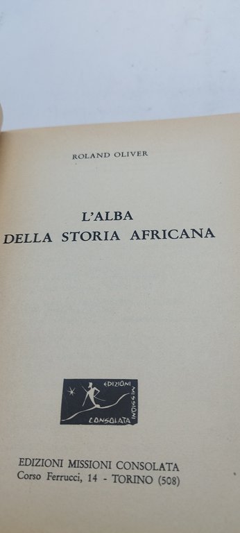 l'alba della storia aficana