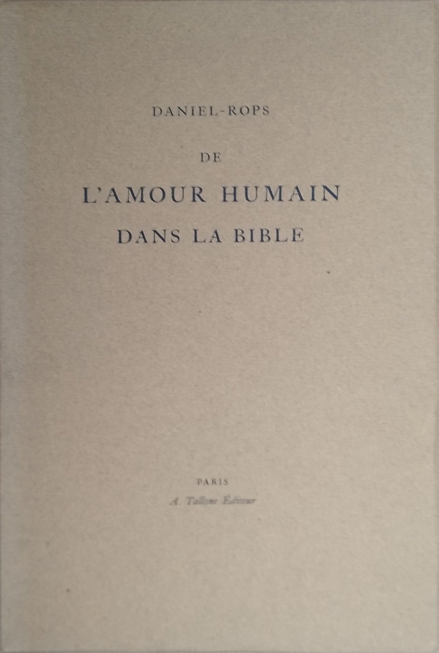 l'amour humain dans la bible | Immagine principale