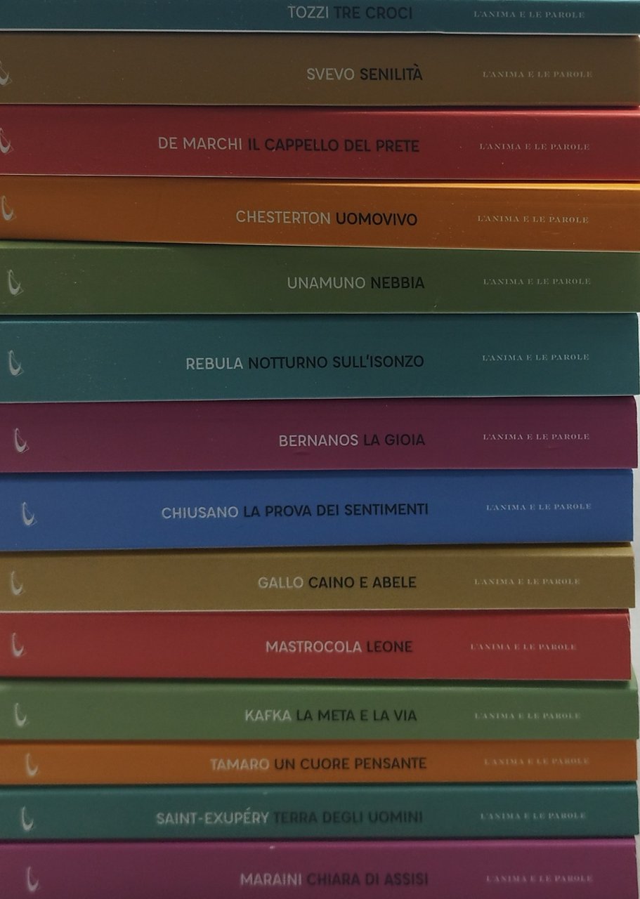 l'anima e le parole 14 volumi