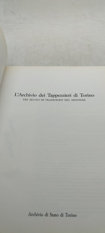 l'archivio dei tappezzieri di torino