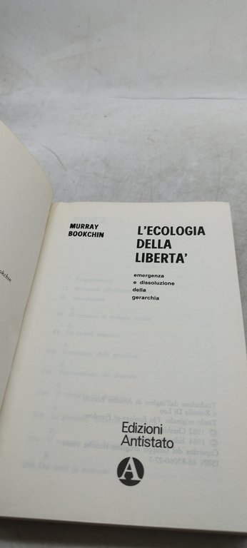 l'ecologia della libertà murray bookchin