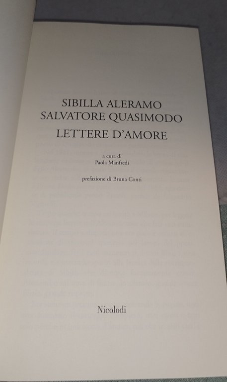 l'ettere d'amore sibilla aleramo salvatore quasimodo | Immagine Gallery 5