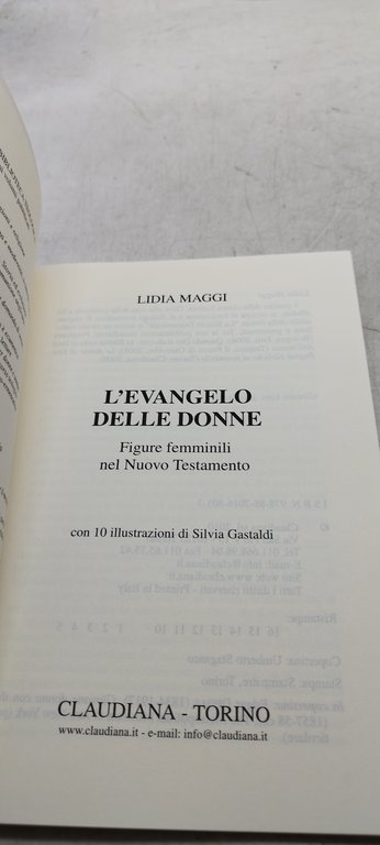 l'evangelo delle donne figure femminili nel nuovo testamenteo claudiana