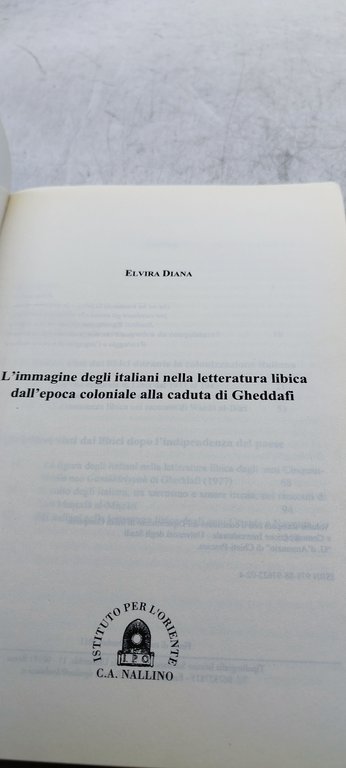 l'immagine degli italiani nella letteratura libica dall'epoca coloniale alla caduta …