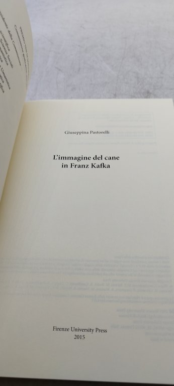 l'immagine del cane in franz kafka