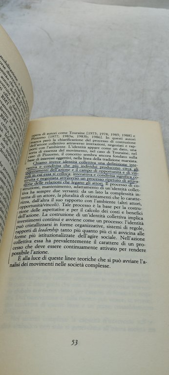 l'invenzione del presente movimenti sociali nella società complessa il mulino