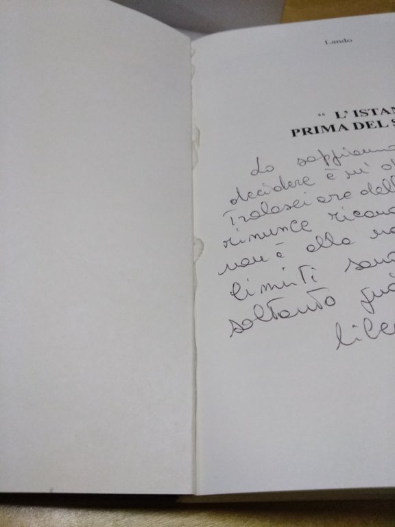 l'istante prima del soffio lando