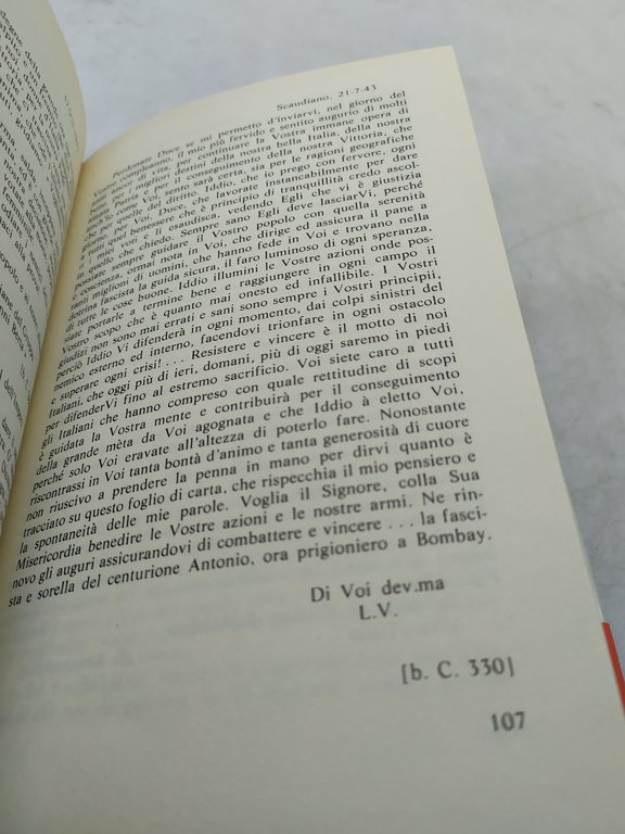 l'italia fascista 1936-1943 sicura di un benevole aiuto ringrazia con …