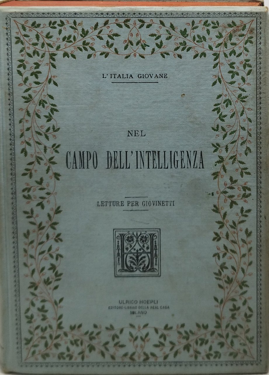 l'italia giovane nel campo dell'intelligenza hoepli