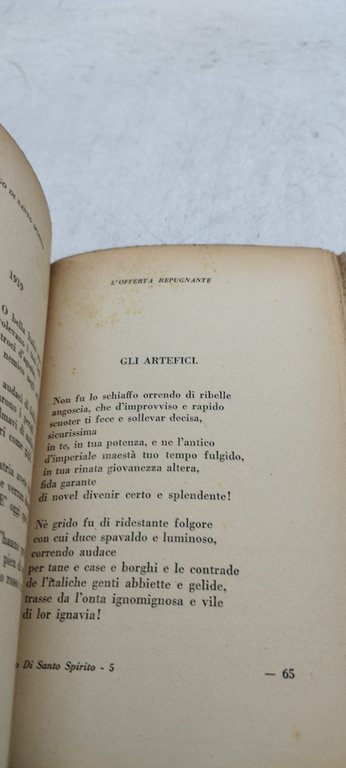 l'offerta repugante ugo di santo spirito