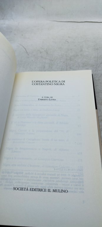l'opera politica di costantino nigra