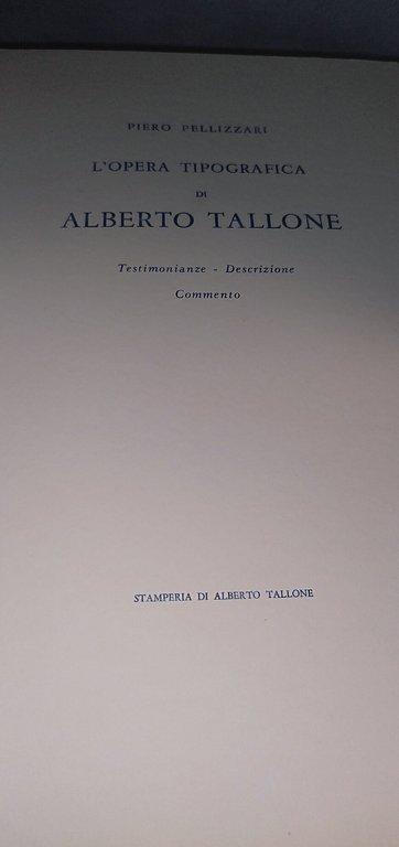 l'opera tipografica di alberto tallone alberto tallone 1975 | Immagine Gallery 5
