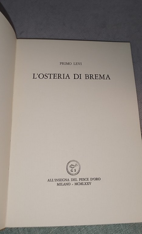 l'osteria di brema primo levi all'insegna del pesce d'oro | Immagine Gallery 9