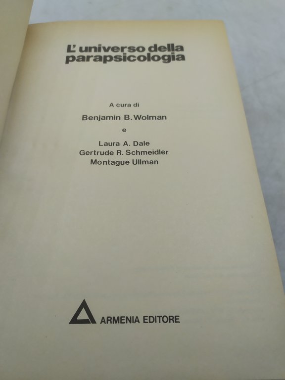 l'universo della parapsicologia armeni editore 1979