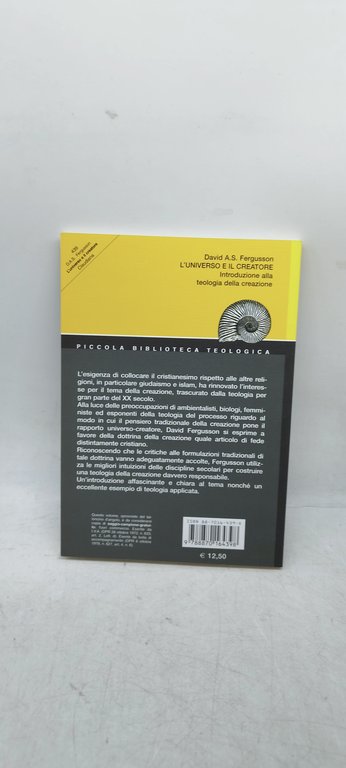 l'universo e il creatore introduzione alla teologia della creazione claudiana