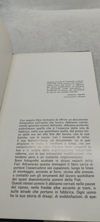 l'uomo in fabbirca "fotografie scattate nella fiat "