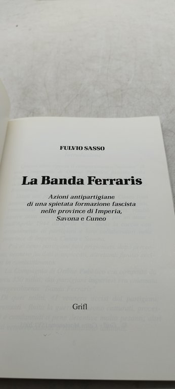 la banda ferraris fulvio sasso grifl