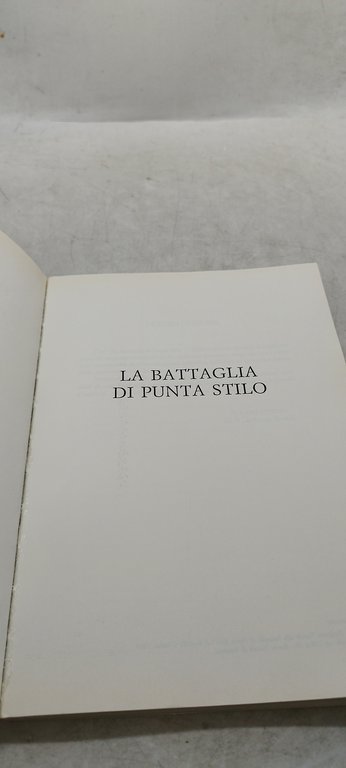 la battaglia di punta stilo