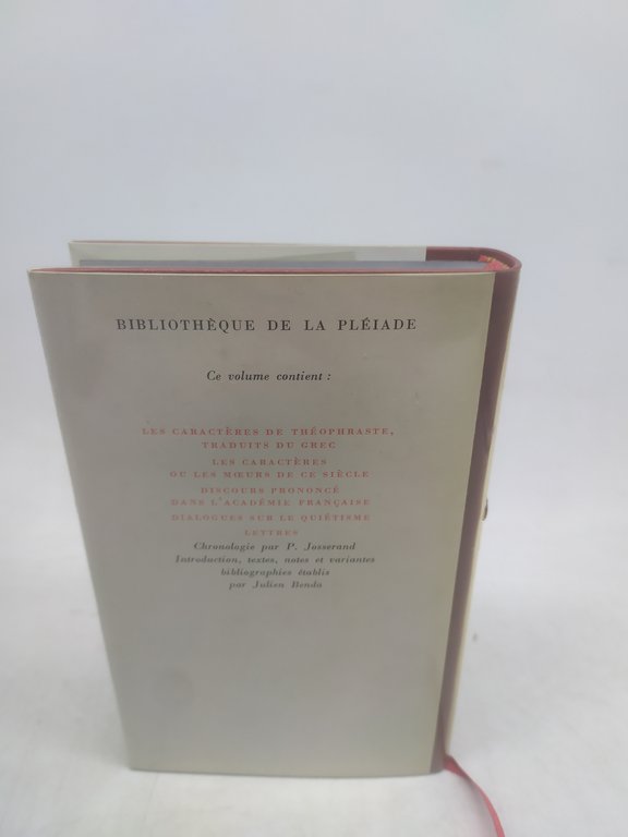 la bruyere euvres completes bibliotheque de la pleiade