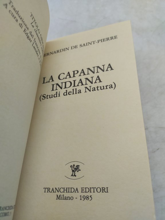 la capanna indiana studi della natura bernardin de saint pierre