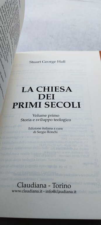 la chiesa dei primi secoli claudiana 2 volumi