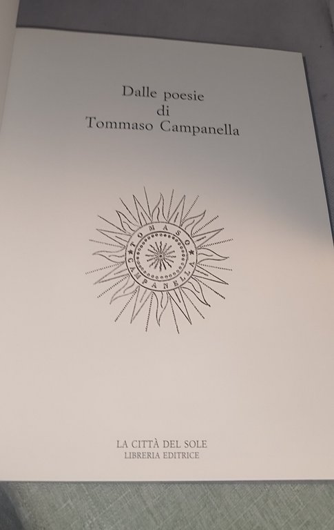 la città del sole dalle poesie di tommaso campanella esemplare … | Immagine Gallery 9