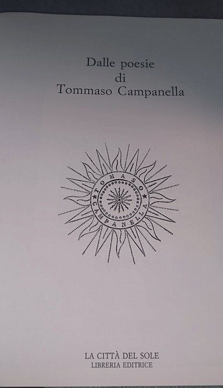 la città del sole dalle poesie di tommaso campanella esemplare … | Immagine Gallery 14