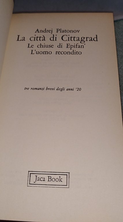 la città di cittagrad tre romanzi brevi degli anni 20 | Immagine Gallery 6