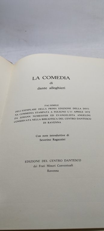 la commedia di dante alighieri edizione del centro dantesco