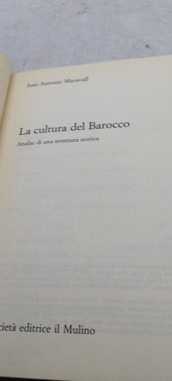 la cultura del barocco
