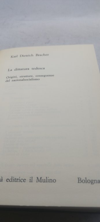 la dittatura tedesca karl d bracher il mulino