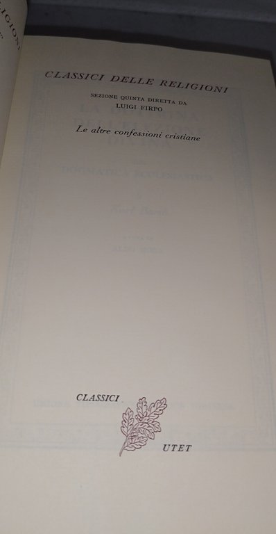 la dottina dell'elezione divina barth classici utet | Immagine Gallery 6