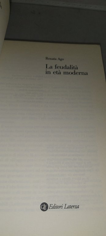 la feudalità in età moderna