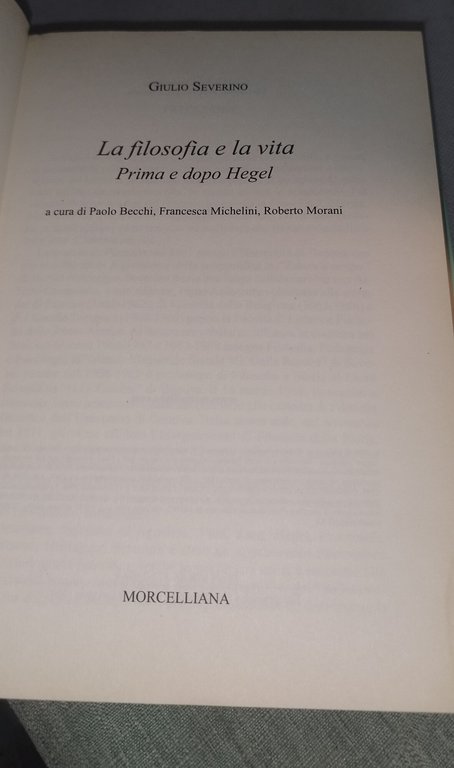 la filosofia e la vita prima e dopo hegel | Immagine Gallery 8