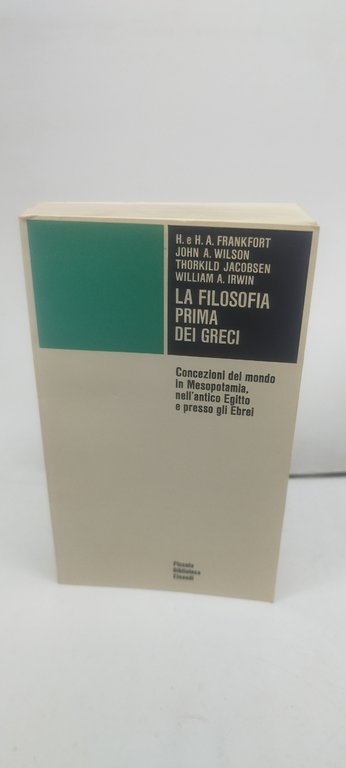 la filosofia prima dei greci