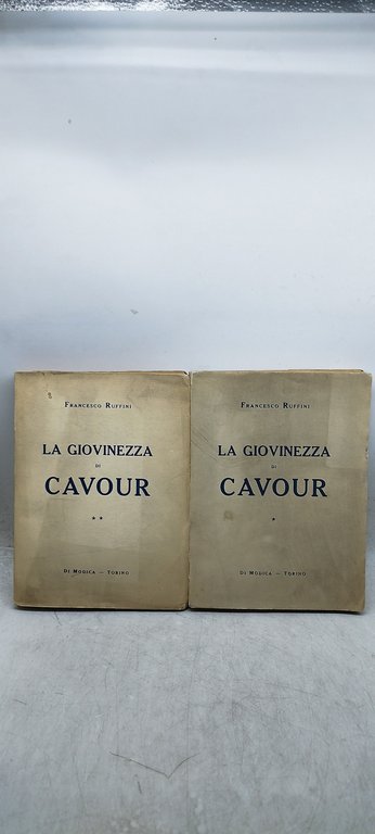 la giovinezza di cavour 2 volumi francesco ruffini