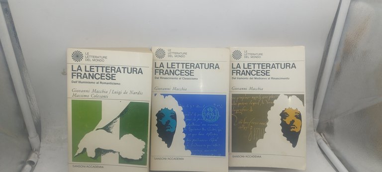 la letteratura francese 3 tomi sansoni le lettere del mondo