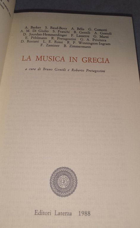 la musica in grecia laterza | Immagine Gallery 8