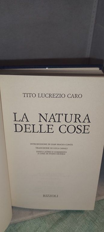 la natura delle cose tito lucrezio caro | Immagine Gallery 4