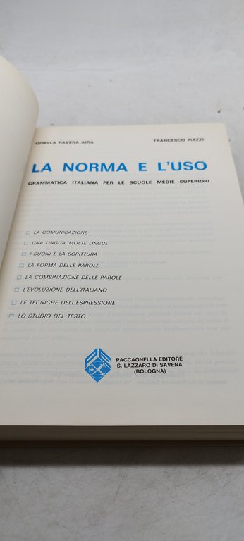 la norma e e l'uso gisella ravera aira francesco piazzi …
