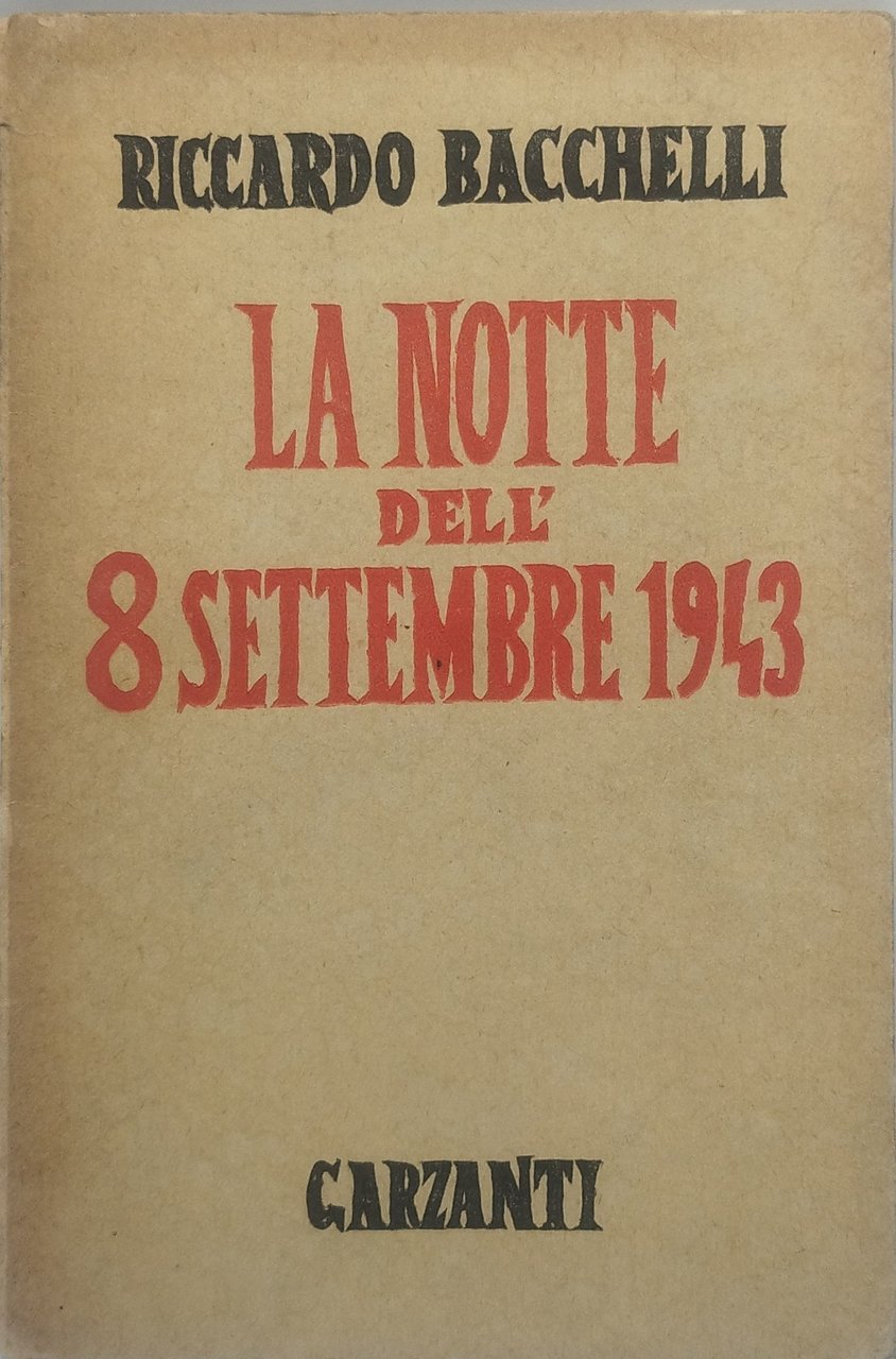 la notte dell'8 settembre 1943