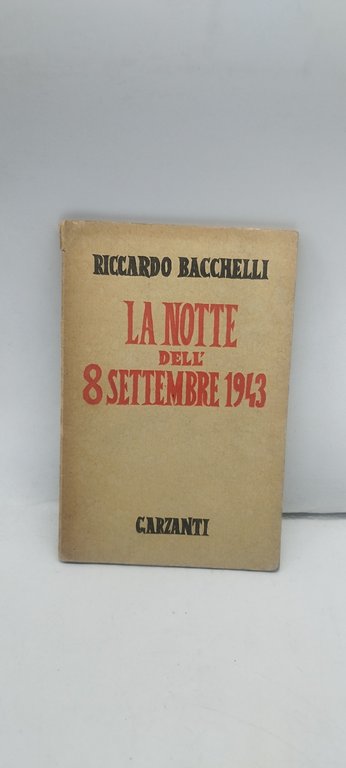 la notte dell'8 settembre 1943