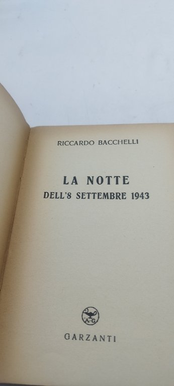 la notte dell'8 settembre 1943