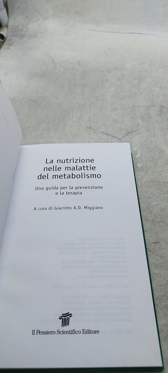 la nutrizione nelle malattie del metabolismo una guida per la …